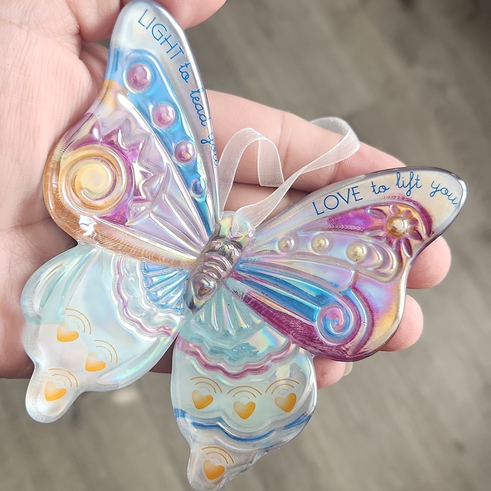 Butterfly Glass Ornament - Picture 5 of 5